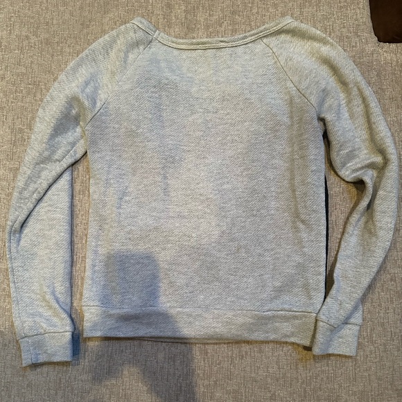 Gray and Black faux leather on front Quilted pattern Women's lightweight top XS - Picture 5 of 6